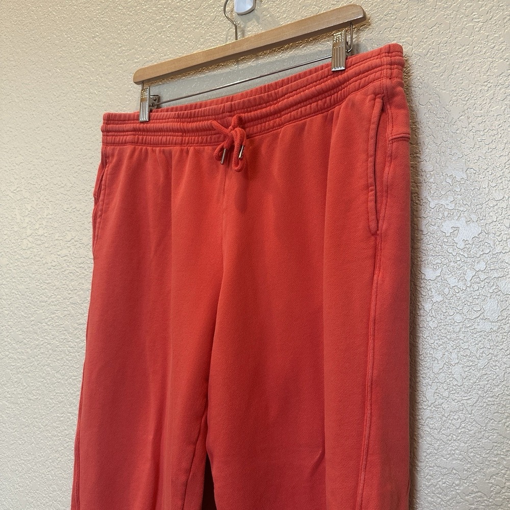 Offline By Aerie Sweatpants Joggers Large Orange With Drawstring. - Picture 2 of 8